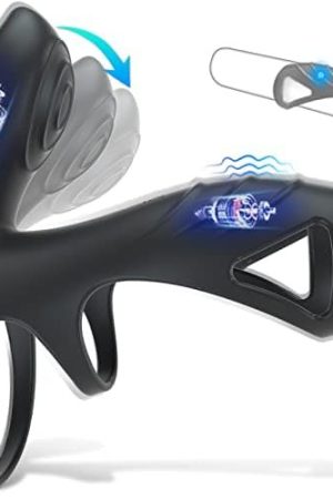 Vibrating Cock Ring, Penis Ring Wearable Vibrator, Adult Male Couples Sex Toys For Men Couple Pleasure, Silicone Rings G Spot Clitoris Vibrator Stimulator With 10 Modes, Men'S Sex Toy Vibrators Sleeve