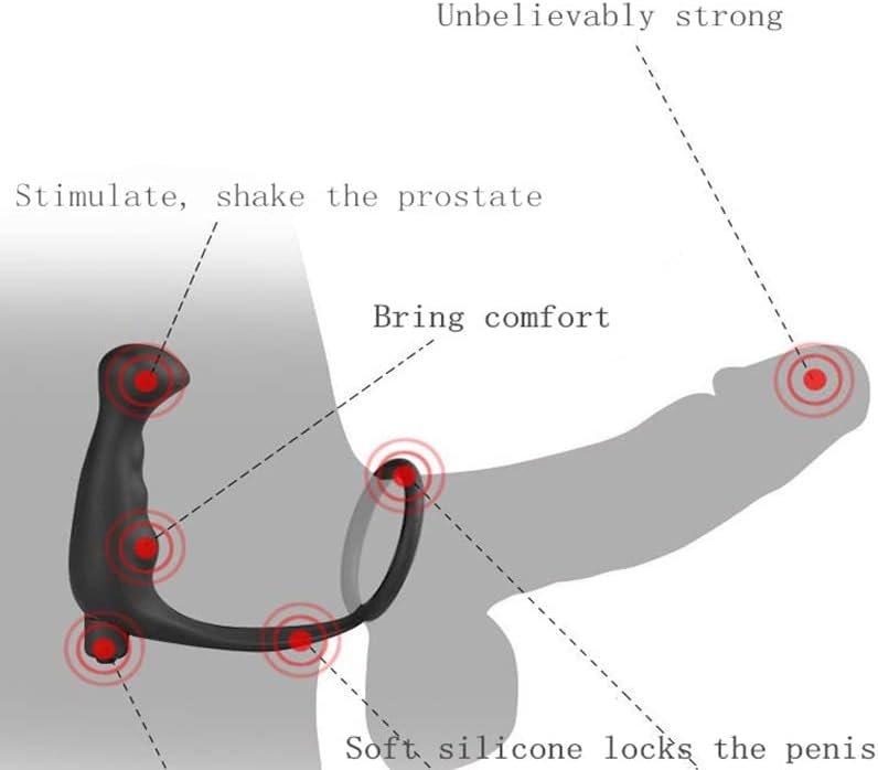 Silicone Anal Vibrator Thrusting Prostate Stimulator Massager Anal Butt Plug Cock Ring Delay Ejaculation Erotic Sex Toys Dildos For Gay Men Male - Image 2