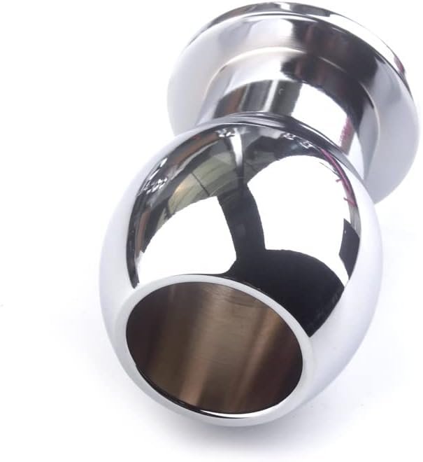 Stainless Steel Hollow Design Anal Plug Anal Plug With Anal Beads For Men And Women Unisex G Spot Anal Sex Toy Couples Prostate Massager(M)