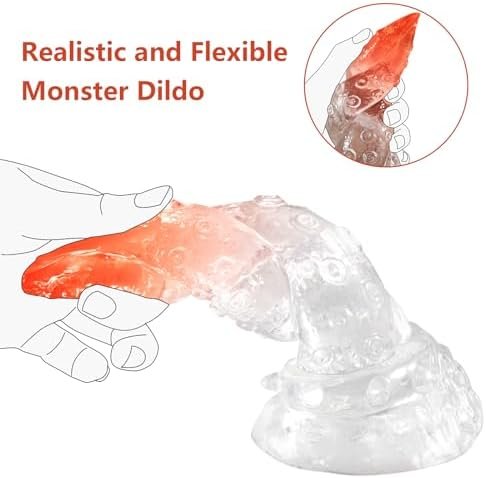 Resxong Tentacle Realistic Dildo For Women, 7.48" Anal Dildo With Strong Suction Cup, Anal Plug Prostate Massager Hand-Free Thick Adult Sex Toy For Vaginal G Spot Anal Play - Image 3