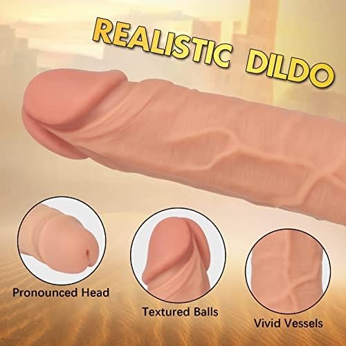 Harness Strap-On Dildo, 7" Realistic G-Spot Dildo Stimulator Wearable Penis With Strong Suction Cup, Masturbation Adult Sex Toys Strap On Harness Dildos For Women & Lesbian Couples Flesh Color - Image 2