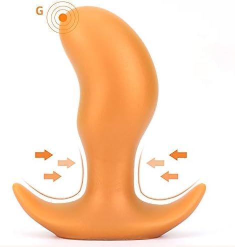 Super Soft Anal Plug, Sex Factory Flexible Liquid Silicone Butt Plug Prostate Massage G-Spot Dildo Anal Trainer Kit For Beginner Advanced Players (M) - Image 2