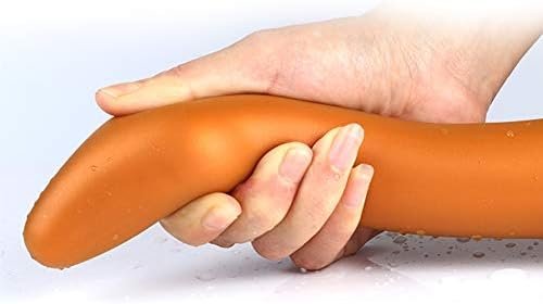 Super Long Liquid Silicone Butt Plug With Strong Suction Cup Waterproof Anal Plugs Prostate Massage Stimulation Anal Trainer Kit For Beginner Advanced Players (L) - Image 3