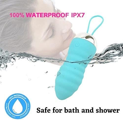 Bullet Vibrator For Women- Wireless Remote, Usb Rechargeable, Waterproof, 10 Vibrations- Gentle To Intense, Quiet Mode, Solo Couples Adult Sex Toy, Clitoris Personal Mini-Massager, Blue - Image 3