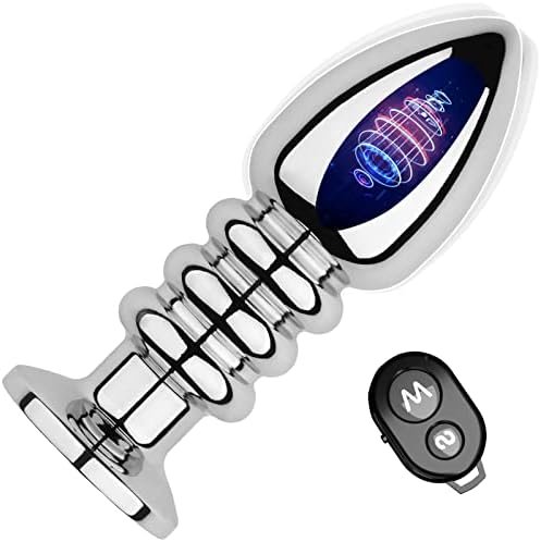 Lock Love Vibrating Anal Plug, Stainless Steel Anal Vibrator With 10 Vibration Modes, Anal Sex Toys Vibrating Butt Plug, Butt Plugs Prostate Massagers, Anal Toy Sexual Adult Sex Toys & Games (Excited)