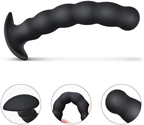 Anal Plug Trainer Kit, Pack Of 2 Silicone Butt Plug Training Set Thread Anal Beads With Narrow Flared Base Adult Sex Toy For Men Women - Image 2