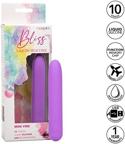 Calexotics Bliss Liquid Silicone Mini G Vibe Bullet Vibrator - Se-0569-10-3 Purple - Image 3