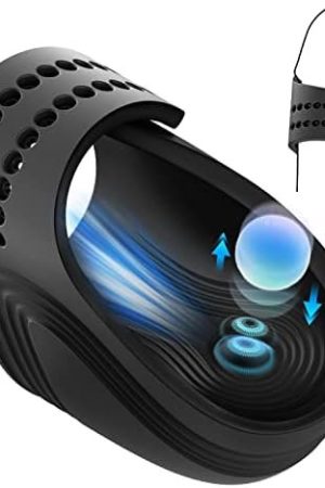 Tapping Male Masturbator, Hands-Free Penis Vibrator With Adjustable Buckle & 7 Training Modes, Rechargeable Portable Male Vibrator Adult Sex Toys For Men Masturbation & Games Prolong Endurance