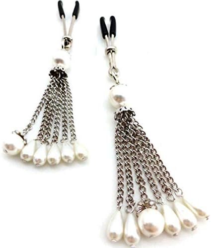 Bijoux De Nip Nipple Clamp Tweezer Chrome Chain Tassel - Image 2