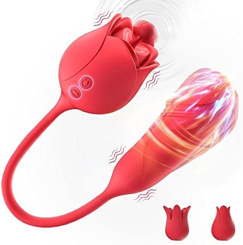 Realistic Dildo Vibrator Anal Sex Toys For Women Men - Quiet Nipple Massager Clitoral Rose Sex Stimulator With Mini Bullet G Spot Penis Vibrator Anal Plug, 10 Rotating & Vibrating Modes, Adult Toys