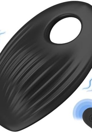 Vibrating Cock Ring For Couples: Cowgirl Hands Free Penis Ring Vibrator Adult Sex Toy For Couples With 10 Vibration Modes, Waterproof Silicone Penisrings For Men Women With Remote Contol, Black Titan