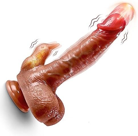 Thrusting Dildo Vibrator Adult Toys - 4 In 1 Realistic Dildos Anal Toys With 3 Thrusting & 7 Vibrating Modes, Remote Contol G Spot Vibrators With Strong Suction Cup, Adult Sex Toys For Women Couple