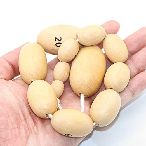 Wooden Prader Orchidometer, Prader Balls The Medical Worry Beads, Endocrine Rosary, Determine Size Of Testes (Wood) - Image 2