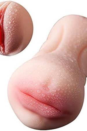 2 In 1 Male Masturbator Adult Sex Toy With Realistic Textured Pocket Pussy With 3D For Male Self Pleasuring Toys Portable Flesh Light Sex Doll Adult Male Sex Toys For Men Masturbation Pleasure