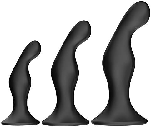Butt Plug Training Set 3 Sizes Anal Plug Kit Prostate Stimulate G-Spot Stimulation Anal Sex Toy For Beginner Men Women Couples