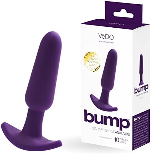 Vedo Bump Anal Vibrator, Rechargeable Waterproof Prostate Vibe, Adult Sex Toy, Easy Insertion Round Tip (Black) - Image 2