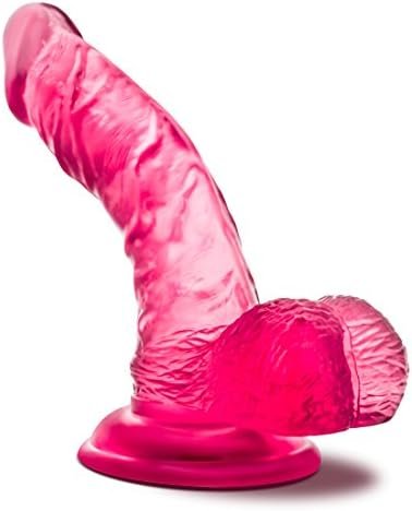 Blush B Yours Sweet N' Hard 8-6 1/2 Inch Soft Realistic Feel Stimulating Curved Dildo - Suction Cup Harness Compatible Easy To Clean Female Male Adult Toys - Sex Toy For Women Men Couples - Pink - Image 3
