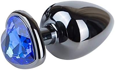 Anal Plugs Anal Trainer Kits Colorful Metal Butt Plug With Heart Shape Jewelry Sex Toys For Beginners Advanced Users - Image 2