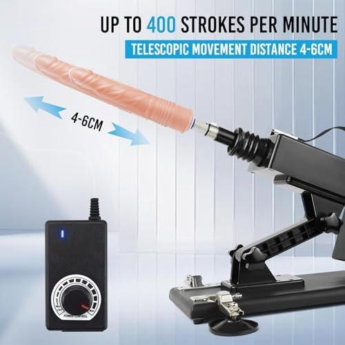 Dildo Machine, Automatic Sex Machine For Women Thrusting Dildo Machines With Suction Cup, Max To 400 Times/Min,3Xlr Connector 5 Attachments, Sex Toys For Adult - Image 2