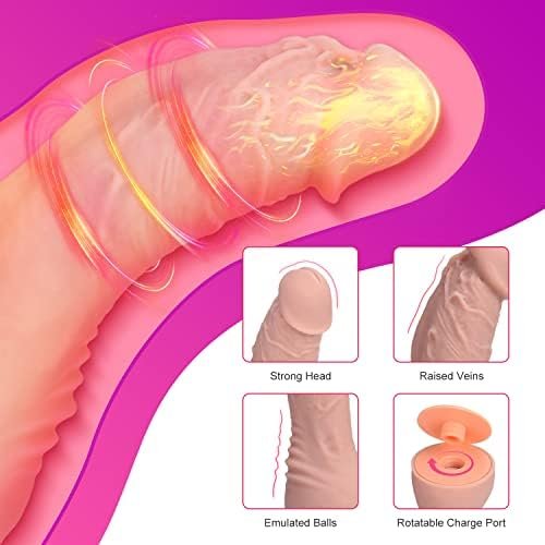 Harness Strap-On Vibration Realistic Dildos With 10 Strong Modes 2 Dildos Silicone Anal G-Spot Stimulation Adjustable Strapless Sex Toys For Female Couple Lesbian | Remote Control - Image 2