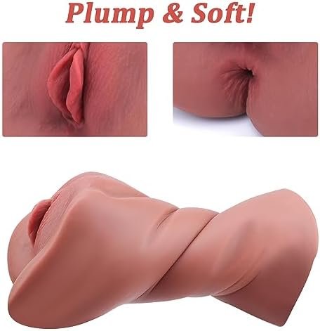 Male Sex Toys Sex Dolls - Male Masturbators Adult Toys With 3D Realistic Vagina And Tight Anus, Lifelike Pocket Pussy, Male Strokers Adult Sex Toys For Men (Brown) - Image 3
