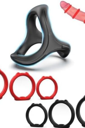 Silicone Penis Ring Cock Ring Set With 7 Sizes Cook Rings For Men Erection Sex Enhancing, Long Lasting Soft Strechy Penis Rings Male Sex Toys For Men And Couples Cockring Juguetes Sexuales