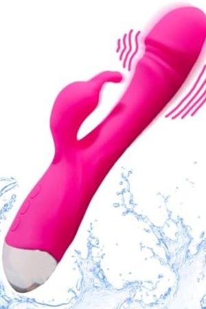 G Spot Rabbit Vibrator 10 Powerful Vibration Modes Clitoral Stimulator Women Couple Adult Sex Toy Pleasure Massager Realistic Handheld Dildo Waterproof Color Pink Mute Button For Discrete Moments