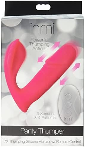 Inmi Panty Thumper 7X Thumping Silicone Vibrator With Remote Control,Pink - Image 3