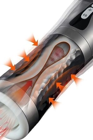 Deep Throat Automatic Male Masturbator Cup With 5 Squeeze Modes, Vibrating Sucking Male Stroker With Realistic Mouth Tunnel, Ulovime Blowjob Adult Male Sex Toy For Men Masturbation
