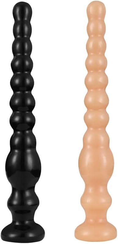 Liquid Silicone Anal Plug - Strong Suction Cup Hands-Free Play, Super Soft Anal Plug Sex Toys Anal Bead Massage G-Spot(Skin,S) - Image 3