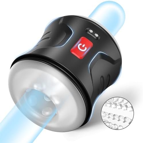 Sex Toys For Men, Dual Motors Automatic Male Masturbators Adult Toys With 12 Vibration Modes, Vibrating Toy Strokers Glans Trainer Stimulator, Mens Machine Masturbators Adult & Games(Black)