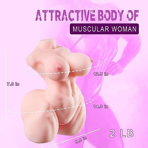 Unszz 2 Lb Sex Dolls For Men Male Masturbator With Big Boobs Butt Realistic Pussy Ass, Female Torso Adult Love Doll With Vaginal Anal Breast Sex Male Sex Toy - Image 2