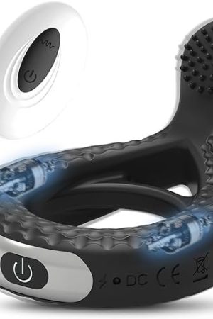 Remote Vibrating Cock Ring With Thumb Design, Rechargeable Silicone Penis Ring Vibrator With 10 Vibration Modes, For Longer Harder Stronger Erections, Adult Waterproof Sex Toys For Couples, Men