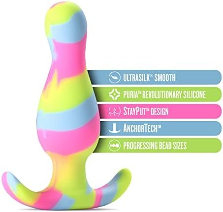 Blush Avant Kaleido Anal Plug - Tapered Head For Easy Insertion - Platinum Cured Puria Silicone - Ultrasilk Smooth - Anchortech Base For Safety And Comfort - Stayput Design Keeps It In Place - Sex Toy - Image 2