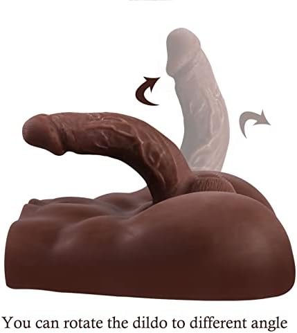 Hliang Dildo Sex Dolls - Lifelike 3D Torso Masturbation Dildo And Vaginal Love Dolls Realistic Sex Toys For Women Couple (Dark Brown) - Image 3