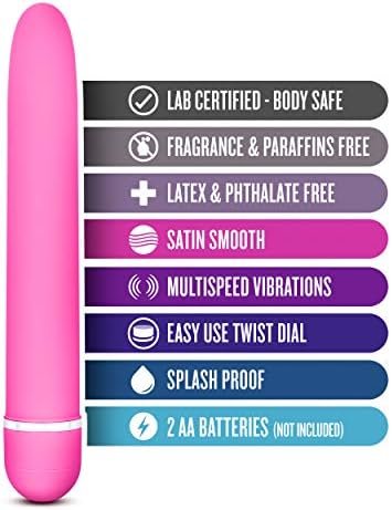 Blush Luxuriate - Elegant Satin Smooth Powerful Wand Vibrator - Clitoral And G Spot Stimulator Sex Toy For Women - Black - Image 2
