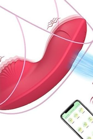 Liefdeyou Wearable Vibrator Women Sex Toy- Strong Magnetic Clip Panty Vibrator App Remote Control Mini Butterfly Panties Vibrator With 9+9 Modes Clitoral Invisible Vibrators Adult Sex Toys For Women
