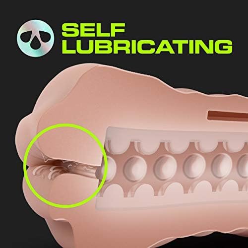 Blush - M For Men - 3 Pack Self-Lubricating Realistic Stroker Sleeve Kit With Vibrating Bullet - Anal Vagina Mouth Open Ended To Fit All Size - Male Masturbator - Vanilla - Image 3