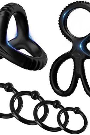 Silicone Penis Ring With 6 Different Sizes Cock Ring Safe Adult Sex Toys For Man Long Lasting Play