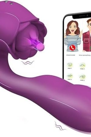 Remote Control G Spot Vibrator App - Wearable Vibrator Dildo Rose Sex Toy For Women With 7 Vibrations Long Distance Vibrator For Clitoral Stimulator, Waterproof Remote Vibrator Dildo For Couples