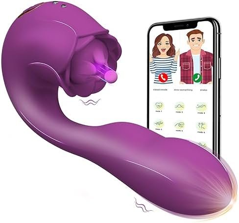 Remote Control G Spot Vibrator App - Wearable Vibrator Dildo Rose Sex Toy For Women With 7 Vibrations Long Distance Vibrator For Clitoral Stimulator, Waterproof Remote Vibrator Dildo For Couples