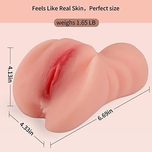 Male Masturbator Male Sex Toys With 3D Realistic Textured Vagina And Tight Anus, Sex Doll Pocket Pussy For Men Adult Toys Blowjob Male Stroker, Sex Toys For Men Sex Pleasure (Flesh Color) - Image 3