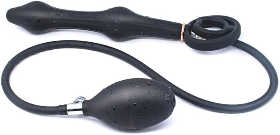 Anal Plug Expander G-Spot Dildo Silicone Wearable Inflatable Anal Plug With Anal Beads For Men And Women Unisex G Spot Anal Sex Toy Couples Prostate Massager Thrusting Toys - Image 2