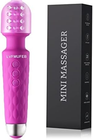 Vibrator Wand For Her/Women Pleasure -Adult Sex Toy With 20 Patterns & 8 Speeds Powerful Personal Massager Wand, Vibrating For Her Pleasure