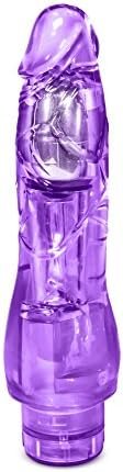 Blush Fantasy Vibe - 8.5 Inch Long Vibrating Dildo - Soft Realistic 2" Wide Flexible Shaft - Body Safe Lifelike Feel Vibrator - Ipx7 Waterproof - Sex Toy For Women Men Couples - Clear Purple - Image 3