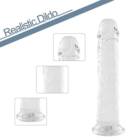 Clear Dildo,8.5 In Big Dildo With Strong Suction Cup For Hands-Free Play,Soft Material Adult Sex Toys For Women - Image 3