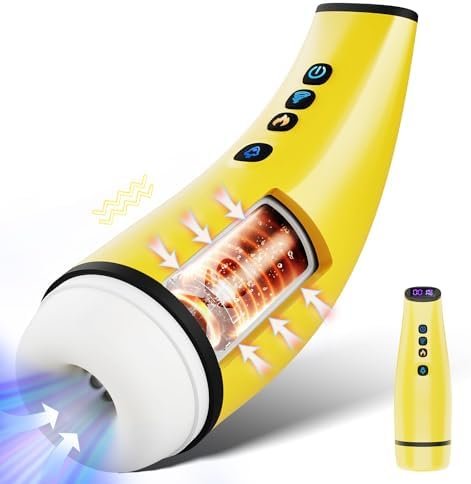 Male Masturbator Sex Toys For Men - Adult Toy Blowjob Sex Machine Penis Pump With 7 Sucking & 10 Vibrating Modes, 3D Sleeve Heating Male Sex Toys For Male Stroker, Lcd Display Pocket Pussy For Mens