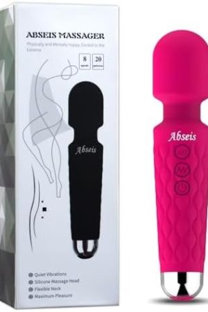 Personal Massager For Women Cordless, Abseis 20 Modes Powerful Massage Tools For 8 Inches