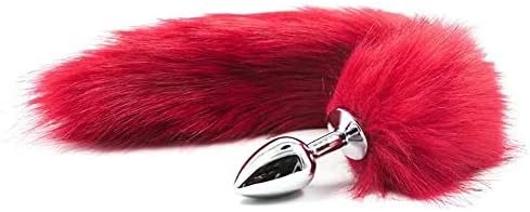 Sexy Cat Tail Fox Tail Cosplay Anal Plug Anal Butt Plug Adult Sex Toys For Women Men Couple Stainless Steel Anal Plug Small 18"
