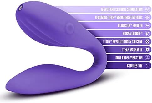 Blush Wellness Duo - Flexible Body Bends For Couples Play Or Straightens For Solo Play And G Spot Stimulation - 10 Powerful Vibration Functions - Purio Silicone And Ultrasilk Smooth Sex Toy For Women - Image 2